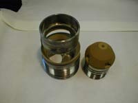 Parts of oil equipment without polymeric coating